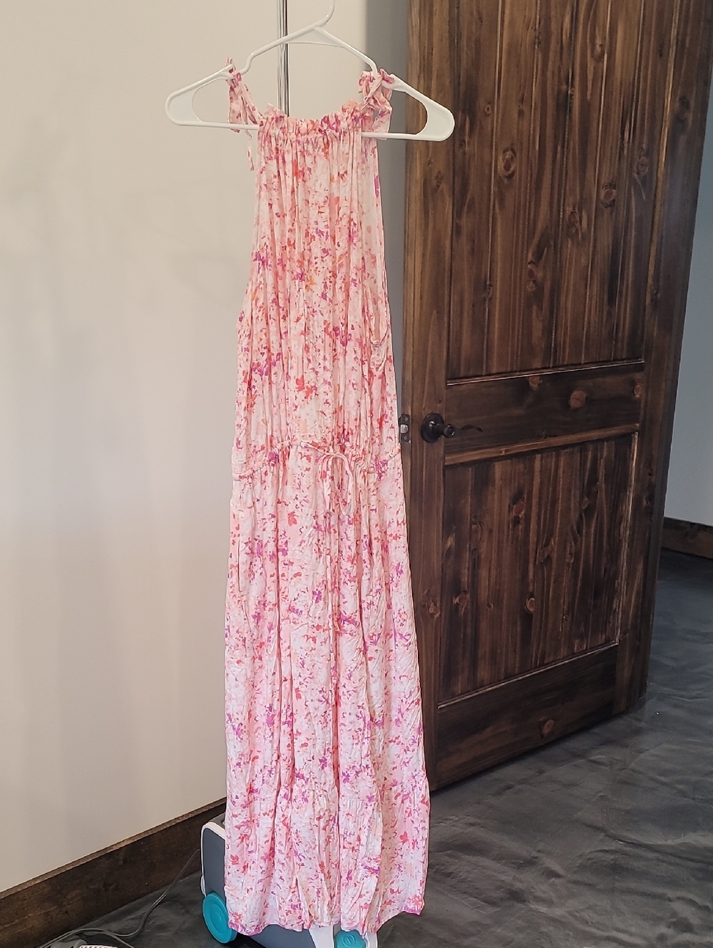 Time and Tru Pink Floral Maxi Dress